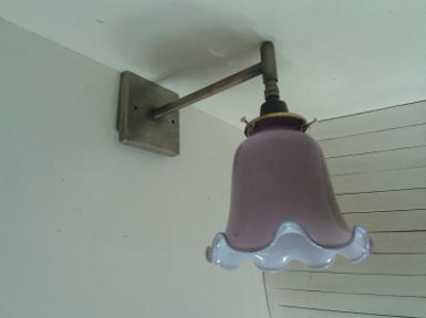 Wall Lamp Item code WL900E size base wide 10 x 10 cm. deep 18 cm.